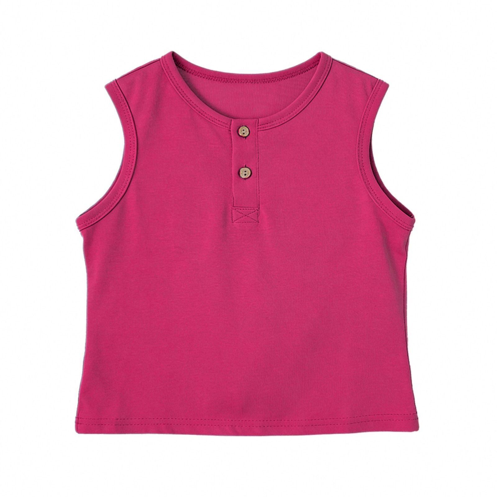 Children s Casual Striped Printed Sleeveless Vest Round Neck Fashionable Sleeveless Camisole Top 100
