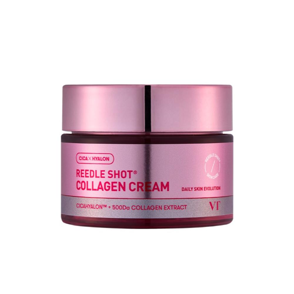 VT Reedle Shot Collagen Cream –50ml(+Special Gift 2ml*3ea) | Anti-Aging Firming Moisturizer with CICA & Peptides