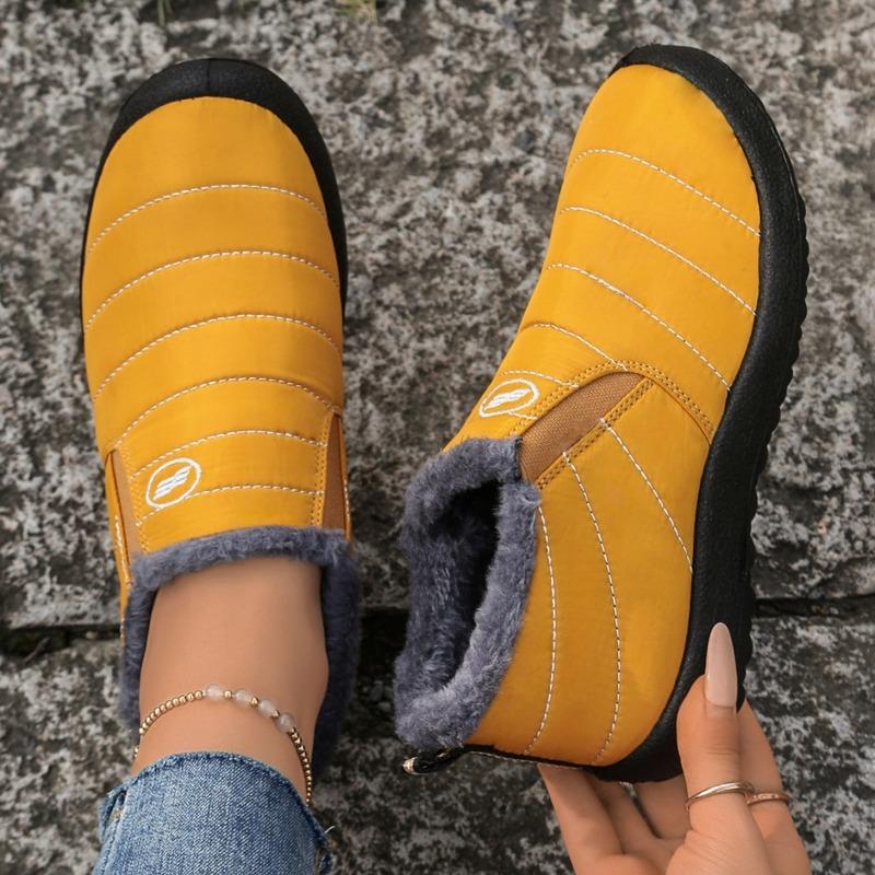 Women's Plus Size Old Beijing Snow Boots – Thickly Padded & Fleece-Lined, Warm Casual Cotton Winter Boots