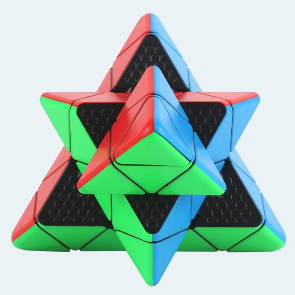Yuxin Little Magic 4x4 Pyramide Zauberwürfel Speedcube Stickerlos Professionelle Würfel Spielzeuge Little Magic Pyramide 4x4 Cubo Magico