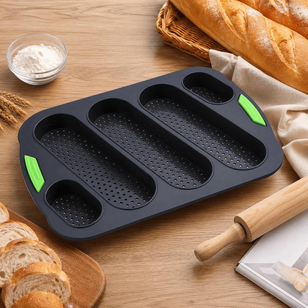 5 Grids Silicone Cake Mold Non-Stick Silicone Baking Pan Bread Baking Form Baking Tool
