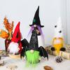 Decorative Figures for Halloween Party Gnome Figurine, Faceless Dwarf Doll Decor with Devil Witch Plush Decorations Home Mummy, Soft Fabric