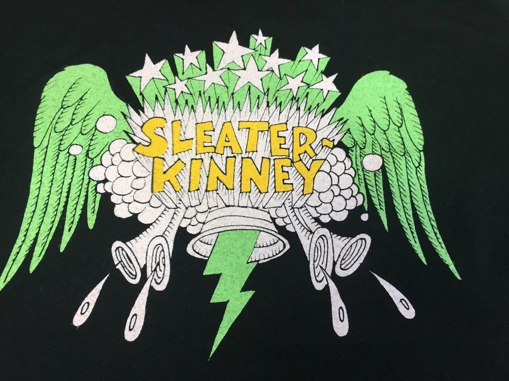 Sleater-Kinney Music For Lovers Black T-Shirt Cotton Full Size Unisex T-Shirt S