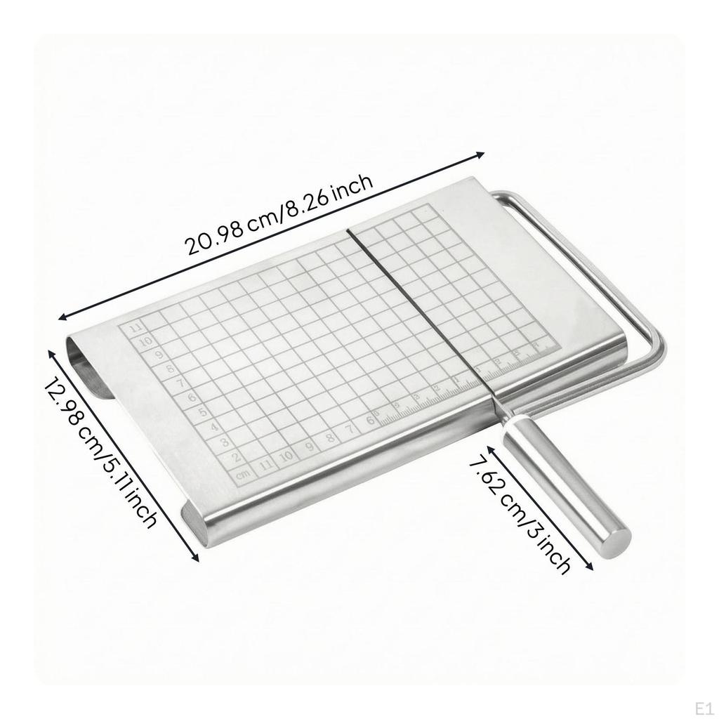 Stainless Steel Soap Measurement Grid Handmade Ruler Markings