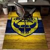 Oxford United Crest Rug Game Carpet, Floor Mat for Bedroom Living Room Entryway Rug, Home Decor Idea Gift for Christmas Birthday