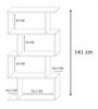 Bask 4 Wenge Bookcase Open Cabinet Book Shelf
