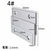 French Cleat Hanger  Aluminum Clips  Wall Mounting Bracket Hardware Kit for Mirrors Shelf Whiteboard Frames 6SET