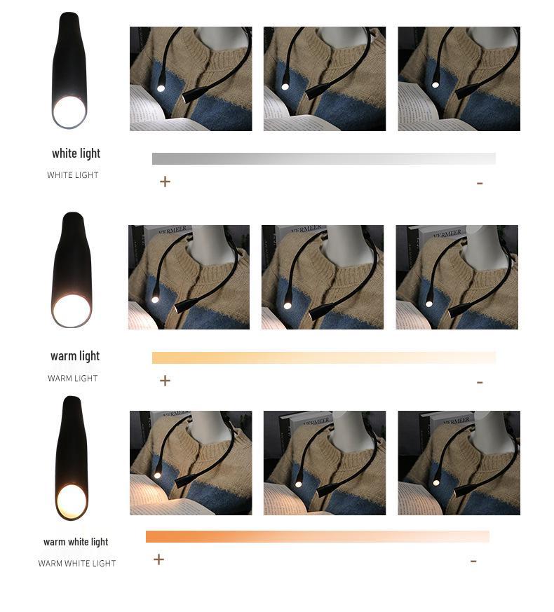 Rechargeable Foldable LED Neck Light & Reading Lamp with Eye Protection
