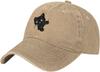 Funny Black Cat Peeking Baseball Cap Golf Hat Dad Hat Vintage Cotton Washed Baseball Caps for Women Unisex