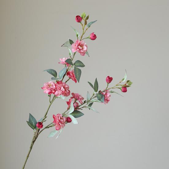 Künstliche Blumenstiele Faux-Seide Kunstblumen mit langen Stielen Kunstblumenzweige für Vase Blumenarrangement Heimhochzeit Tischdeko