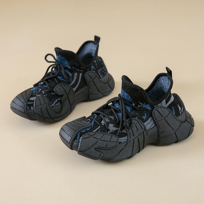 Octopus flying woven shoes platform dad shoes women 2025 show feet small Ins breathable non-slip casual sports shoes