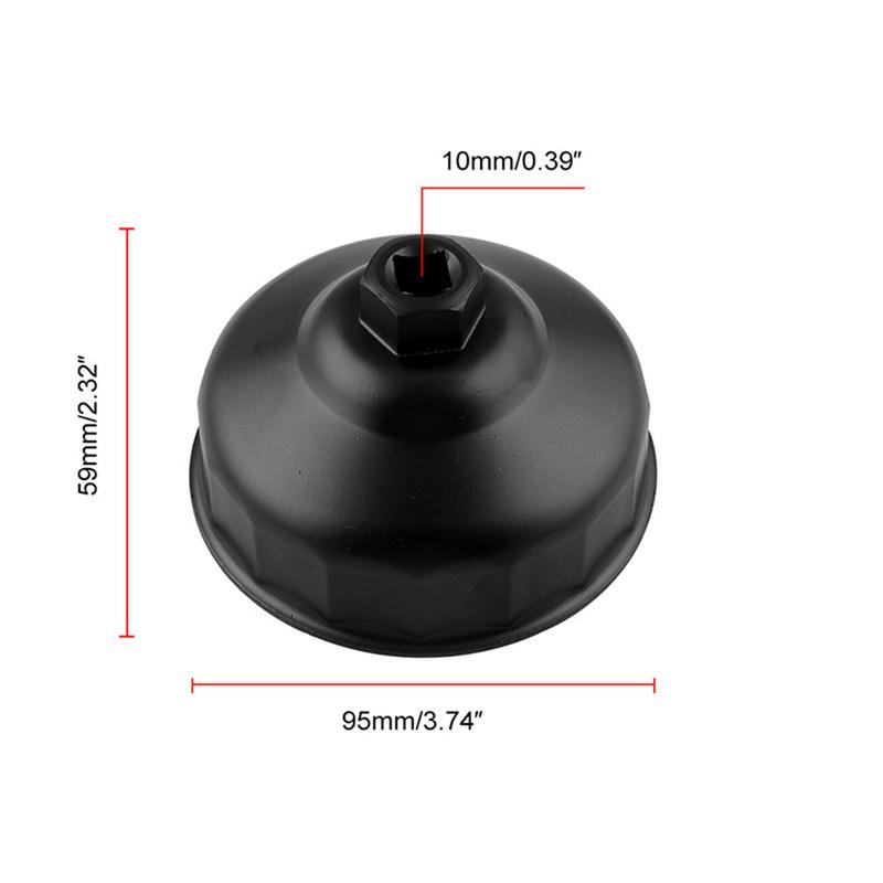 86MM 16 Flute Oil Filter Wrench Cover Housing Cap Remover Tools Car Repair Tools For BMW Volvo