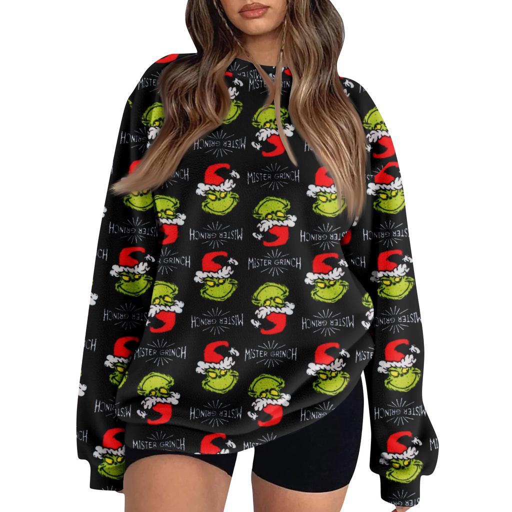 Women's Colorblock Sweatshirt Long Sleeve Round Neck Casual Comfortable Loose Lightweight Women's Sweatshirt