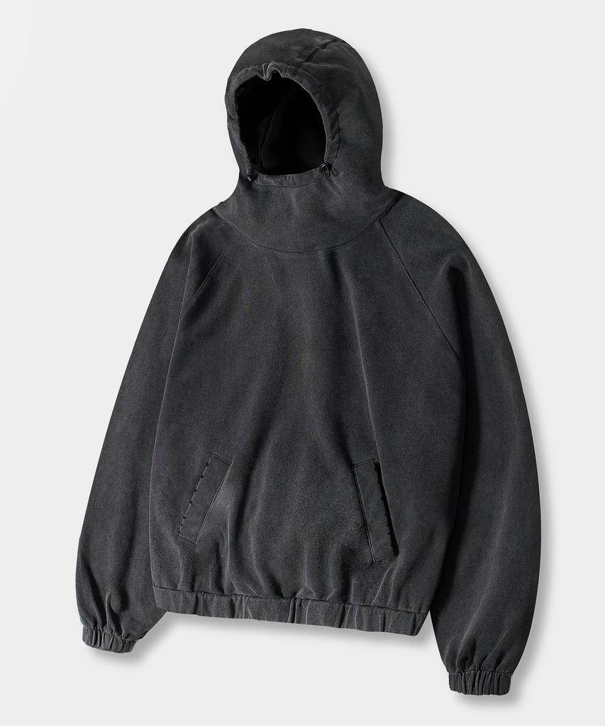 Vtg Washed Balaclava Hoodie_Pigment Charcoal