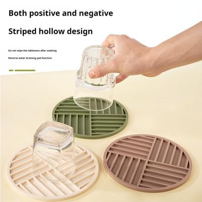Silikon-Untersetzer für heiße Gerichte, verdickte Topflappen, flexibles Tischset mit Streifen, rutschfest, hitzebeständig, Untersetzer für heiße Töpfe und Pfannen, vielseitige Topfuntersetzer