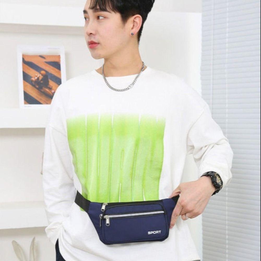 Anti Splash Sport Fanny Pack Large Capacity Mobile Waist Bag Walking Running Waist Bag  Women