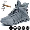 Man Boots Safety Shoes Puncture-Proof Work Shoes Men Lightweight Work Sneakers Steel Toe Shoes Safety Boots Indestructible Shoes