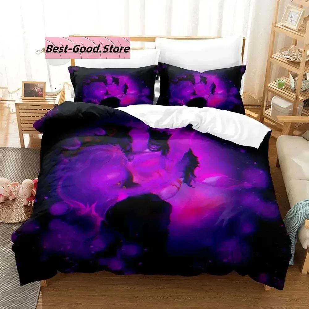 3D Print Cartoon Bed Sheet Set Ranboo Printed Bedding Duvet Cover Set Soft And Comfortable Perfect Children Room Decoration
