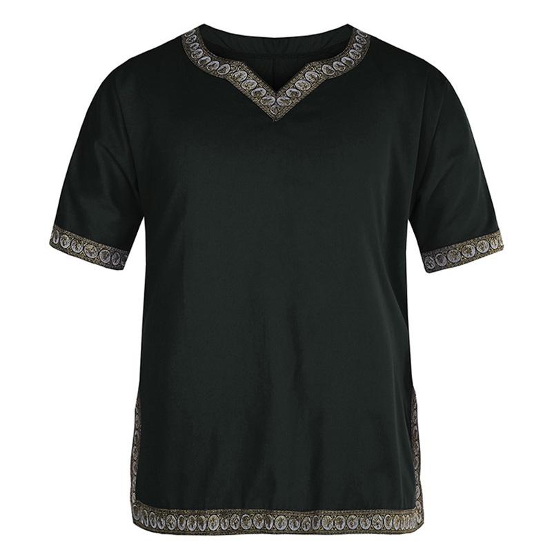 Medieval Renaissance Tunic Top Shirt Viking Norseman Saxon Men Cosplay Costume