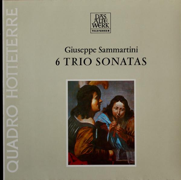 

LP Record GIUSEPPE SAMMARTINI QUADRO HOTTET 6 Trio Sonatas 642191AW Telefunken 1977 Germany Classical Used