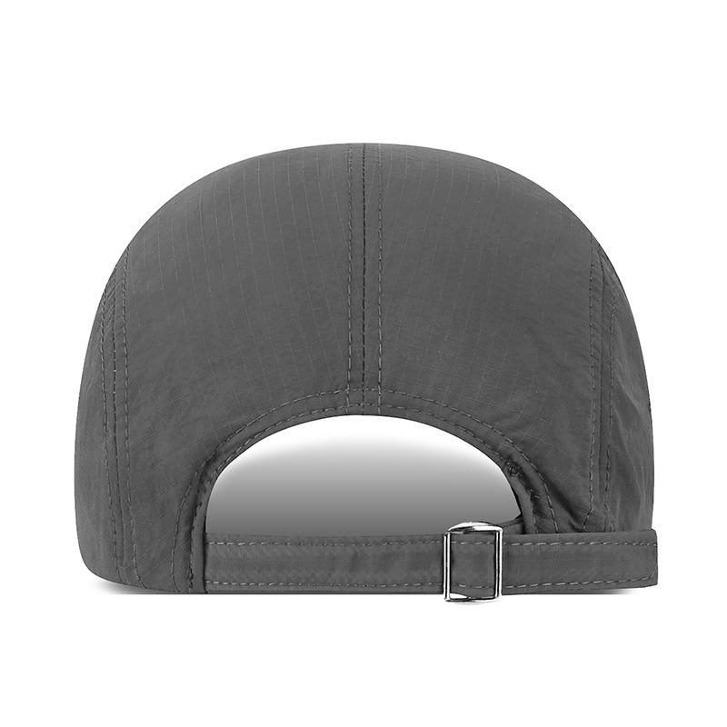Men'S Short-Brim Baseball Cap - Lightweight Breathable Quick-Dry Polyester Street Style Non-Stretch Fabric Hand Washable Casual
