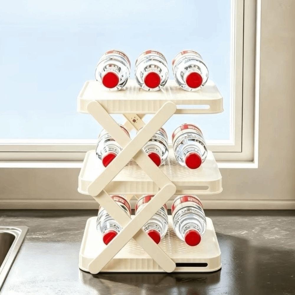Multi-functional Dish Storage Stand Space Saving Kitchen Plate Organizer Holder  Bathroom