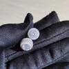 Popular European and American Full Diamond Zircon Round Stud Earrings for Men and Women
