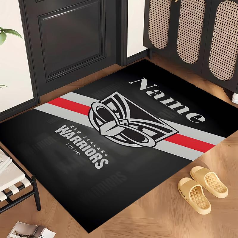 New Zealand Warriors (5) Personalisierter Name Büro Teppich Stilvolle Dekoration für Wohnzimmer Schlafzimmer Küche