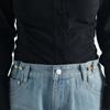 Kristall Jeans Passform Straffen Schnallen Knopfverschlüsse Jeansknöpfe für Weite Jeans Party