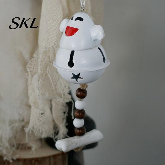 Halloween Tree Ornaments Ghost Bell Hanging Decor, Cute Resin Door Ornament with Star Base, Decor Spooky Festive Hanger for Home Party, Trick or Treat