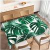 Nappe Rectangle Feuilles de Palmier Tropicales Décor de Fête Été Plantes Tropicales Nappes Imperméables Décor de Table de Cuisine/Salle à Manger