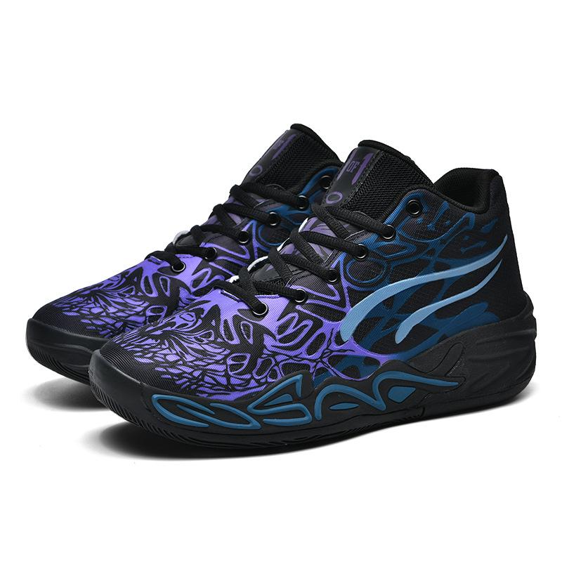 Mandarin duck basketball shoes, new sports boots, three-ball 4th generation, male and female couples, students, actual basketball shoes
