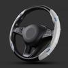 Focus Hot For Ford New Car Steering Wheel Covers Carbon Fiber Leather Auto Interior Decorative For Ford Fiesta Mondeo Fusion Exp