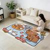 cartoon cute funny art Capybara hogar Bedside Rug Kitchen Bath Floor Mat Hallway Balcony Carpet Entrance Doormat Decor Home