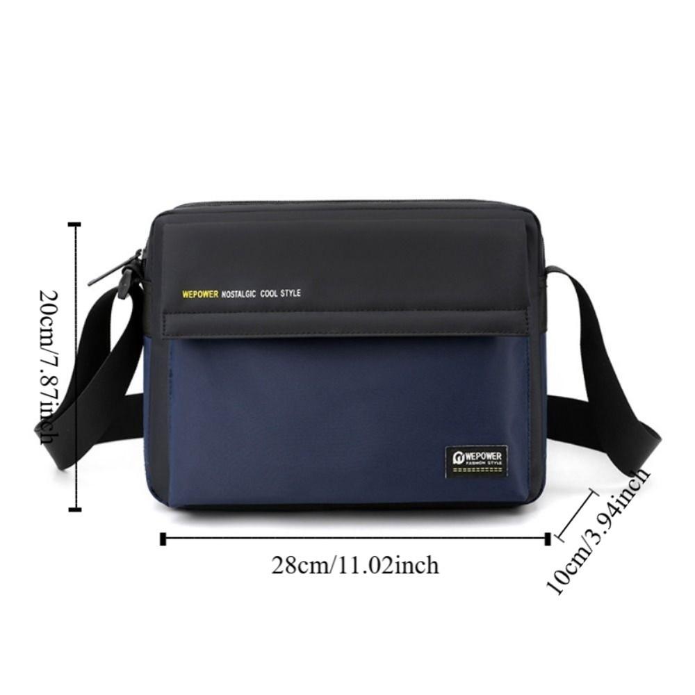 Single Shoulder Man Messenger Bag Large Capacity Nylon Crossbody Bag Men's Shoulder Bag  Camping