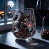 Tazza Unica in Vetro Fantasy Tazza Magica da Strega, Bicchieri Trasparenti a Tema Retro Halloween, Tazza Versatile per Tè al Latte Bicchieri Stampati per Cocktail