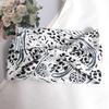 Women Wide -Side Pilates Elastic Hair Bands Yoga Leopard Print Headband Running Cycling Turban Makeup Hair Hoop Makeup Headwrap