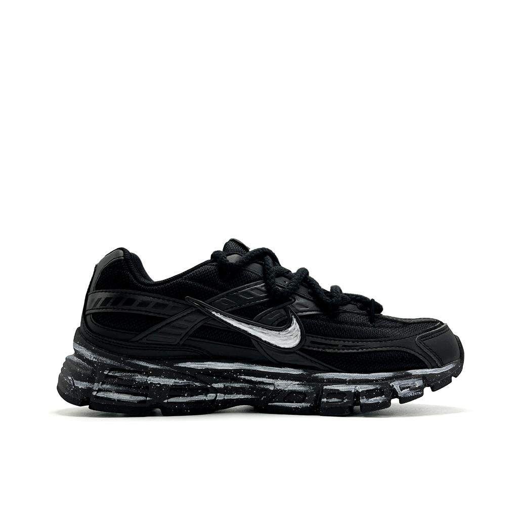 Nike Initiator Cushioning Breathable Low top Running Shoes Unisex Black 394055-100(Team1361- )