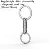 Titaniumlegering Auto Anti-Verloren Sleutelhanger Universele Verbinding Sleutelhanger Ring Ketting Draagbare Drukknoop Man Taille Gemonteerd EDC Accessoires