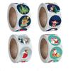 500pcs Round 8 Designs Merry Christmas Thank You Stickers Seal Labels For Envelope Cards Gift Package Scrapbooking Decor