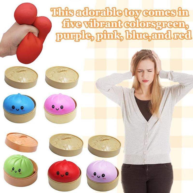 Simulation Flash Dumpling Pressure Ball Slow Rebound Soft Pinch Decompression Office Home Decorat Children Adults Birthday Gifts