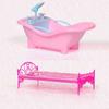 Accessories Bathtub/Swing Dollhouse Furniture For Dolls Wardrobe/Bed/Shoe Rack Miniature Furniture