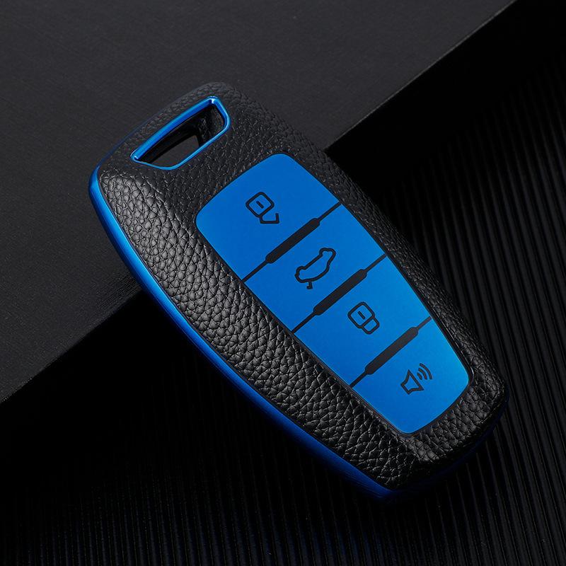 Compatible Key Case for Great Wall Haval H6 Coupe Sport, M6, H2, F5, H4 - Car Key Holder with Buckle