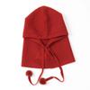 Custom Rib Knitted Inner Mongolian Cashmere Beanie Hat Luxury Fashion Women Winter Warm Cashmere Neck Warmer Hoodie Hat