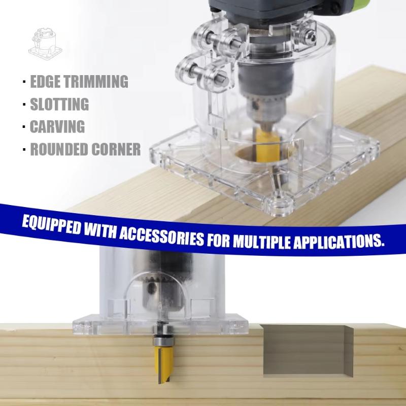 Hand Angle Grinder Converter To Edge Trimmer Base Wooden Router Bracket Woodwork Trimming Milling Machine Power Tool Accessories