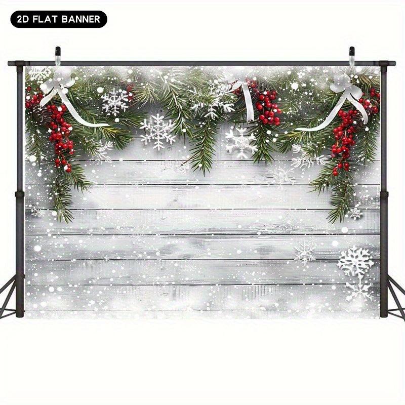 1Pcs Festive Christmas Backdrop Banner Decoration Background Winter Backdrop Decorations For Photo Studio Photo Booth Christ