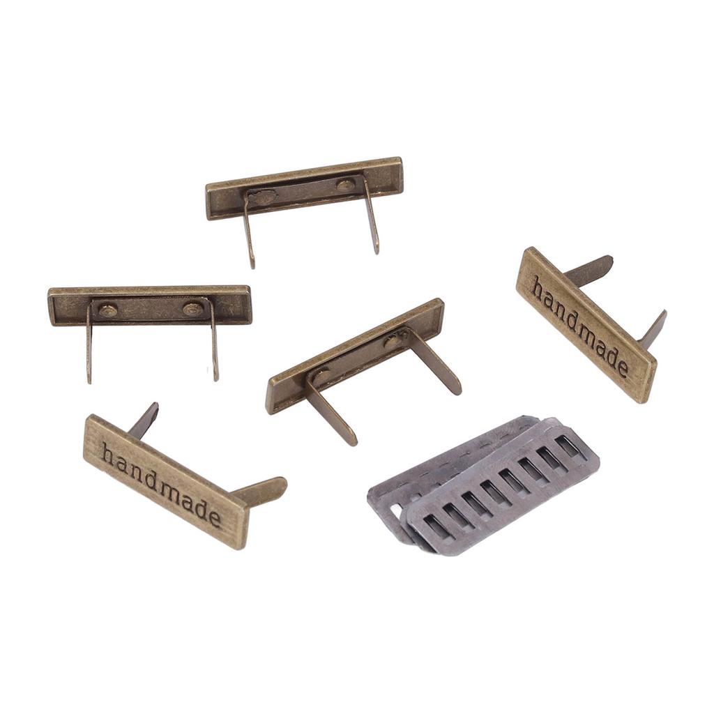 Metal Manual Label Multipurpose DIY Sewing Clothes Jean Shoe Bags Hand Printed Tags