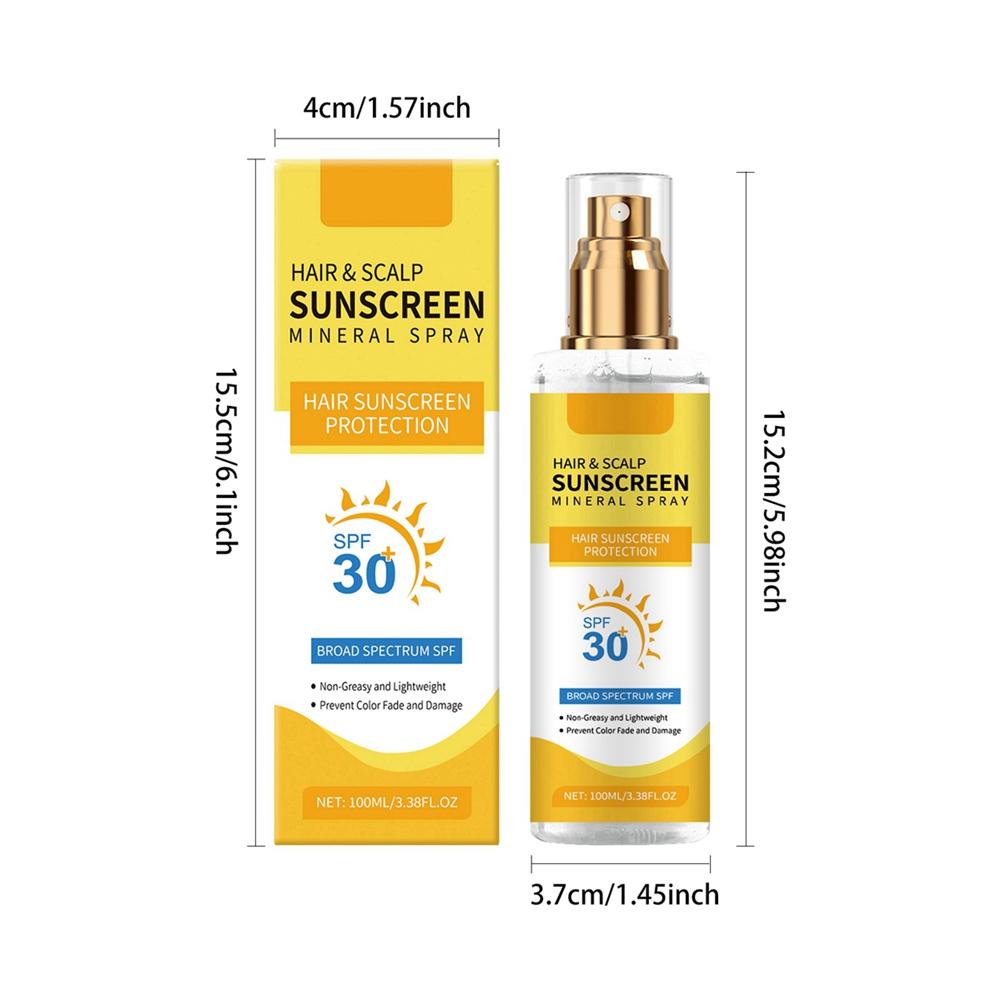 Hair & Scalp Sunscreen Mineral Spray Hair Sunscreen Protection