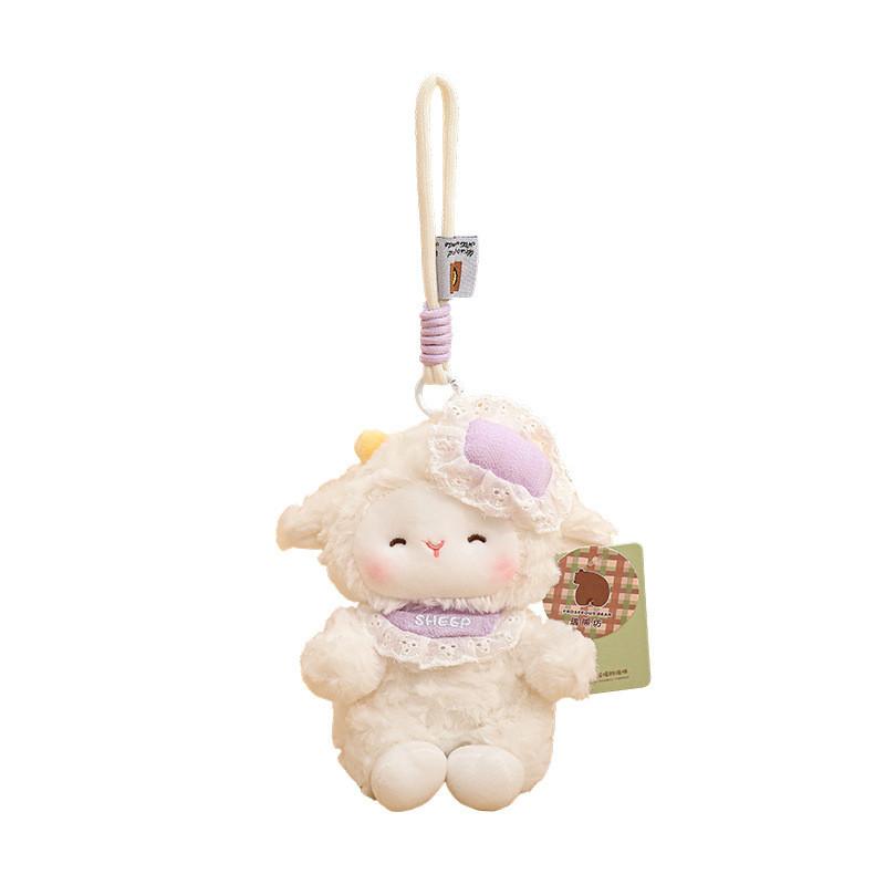 Cute Sheep Plush Toy With Keychain For Kids And Girls Gift