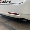 For Toyota Sienna   Chrome Car Rear Fog Light Lamp Cover Trim Tail Foglight Bezel Garnish Trims Accessories